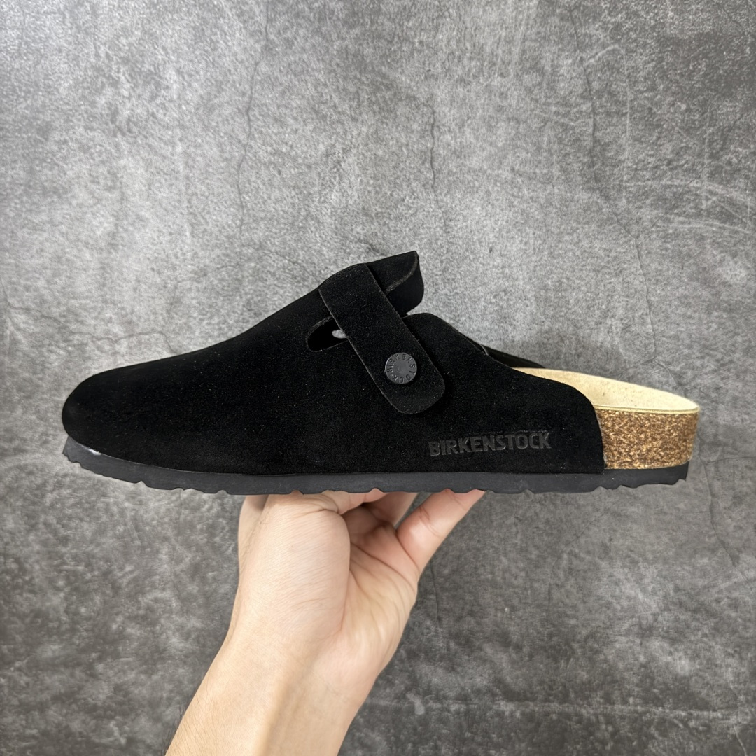 Birkenstock Boston 博肯/勃肯 系列 牛皮绒面革平底复古软木休闲鞋 真正软木塞大底 品质细节领先市场版