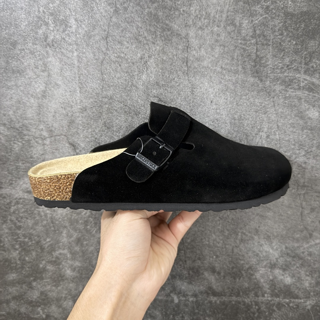 Birkenstock Boston 博肯/勃肯 系列 牛皮绒面革平底复古软木休闲鞋 真正软木塞大底 品质细节领先市场版