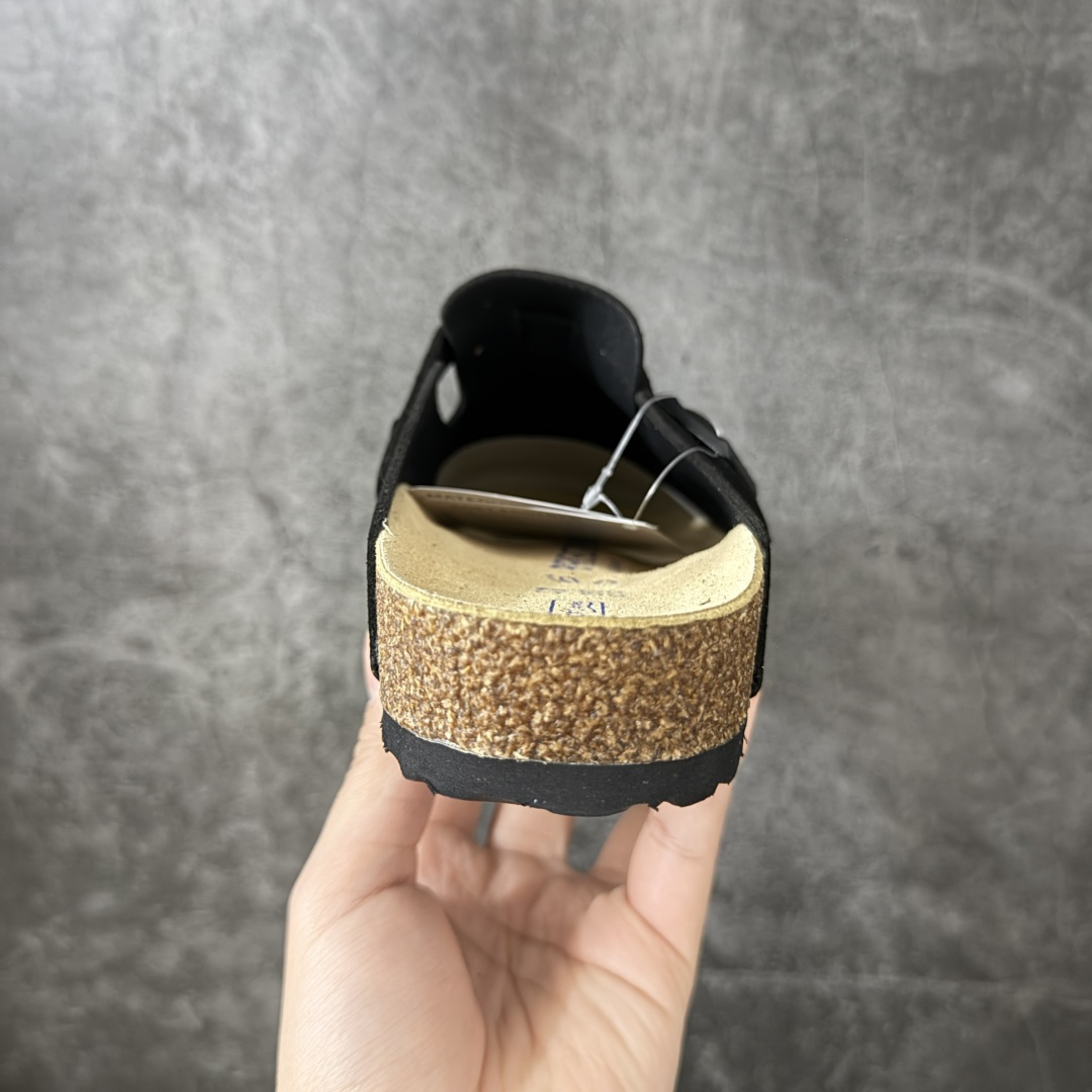 Birkenstock Boston 博肯/勃肯 系列 牛皮绒面革平底复古软木休闲鞋 真正软木塞大底 品质细节领先市场版