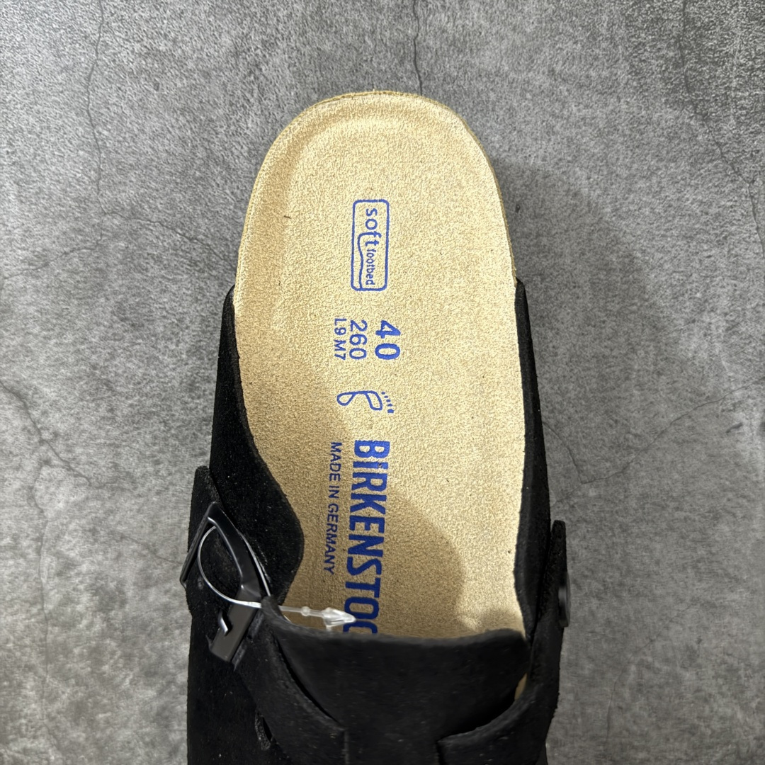 Birkenstock Boston 博肯/勃肯 系列 牛皮绒面革平底复古软木休闲鞋 真正软木塞大底 品质细节领先市场版