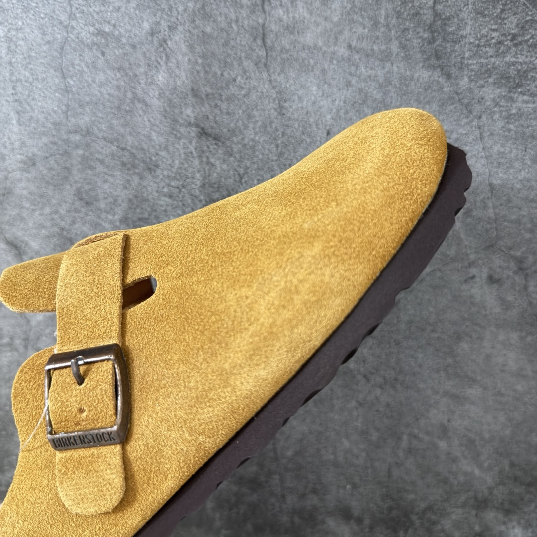 Birkenstock Boston 博肯/勃肯 系列 牛皮绒面革平底复古软木休闲鞋 真正软木塞大底 品质细节领先市场版