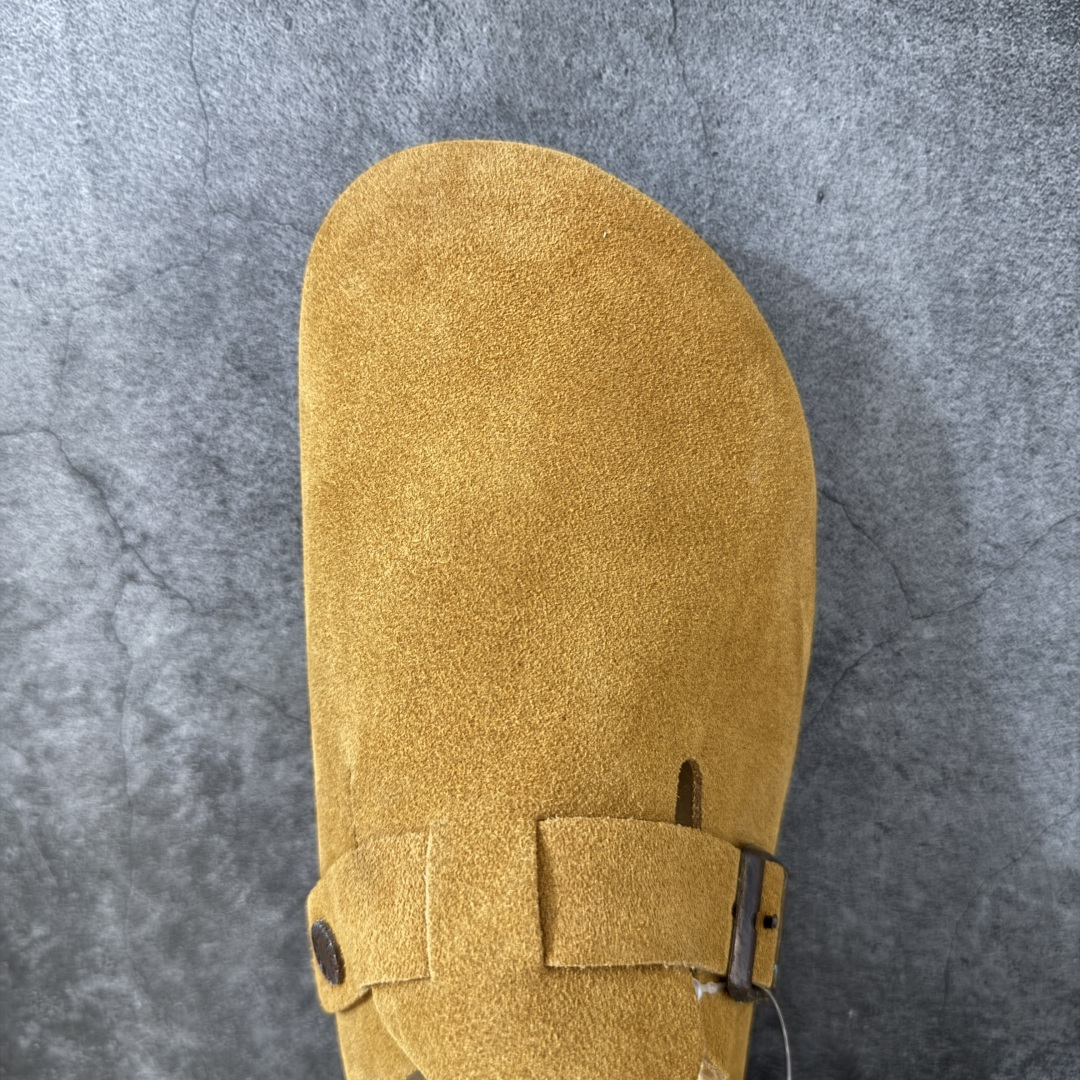 Birkenstock Boston 博肯/勃肯 系列 牛皮绒面革平底复古软木休闲鞋 真正软木塞大底 品质细节领先市场版