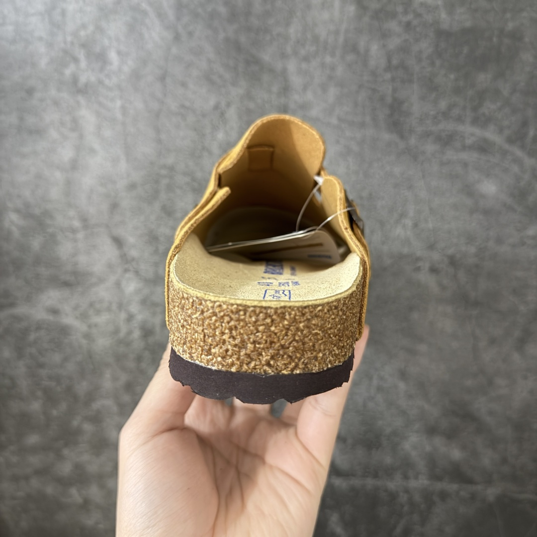 Birkenstock Boston 博肯/勃肯 系列 牛皮绒面革平底复古软木休闲鞋 真正软木塞大底 品质细节领先市场版
