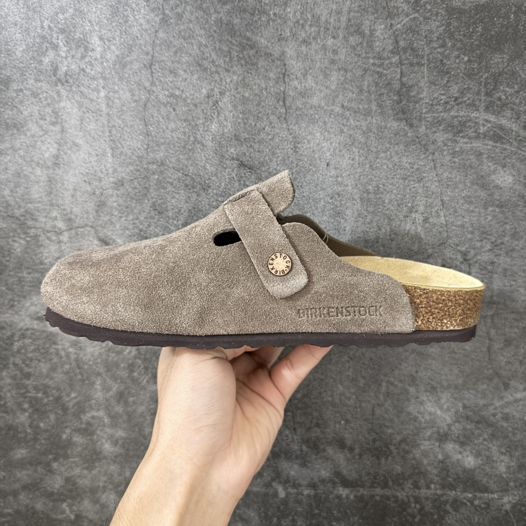 Birkenstock Boston 博肯/勃肯 系列 牛皮绒面革平底复古软木休闲鞋 真正软木塞大底 品质细节领先市场版
