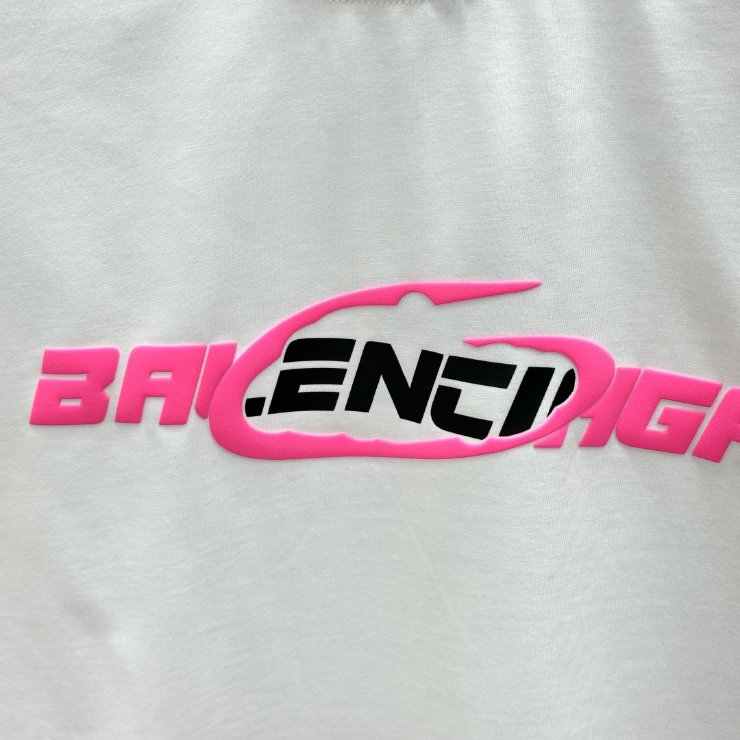  Balenciaga巴黎世家2025SS春夏新款半袖 立体泡发字母logo，爆款定制纯棉面料，280克