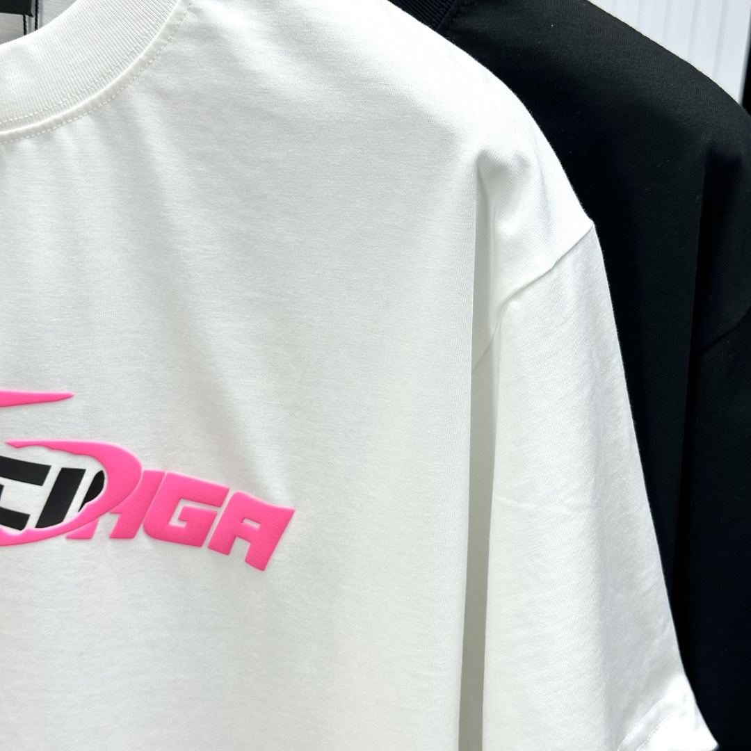  Balenciaga巴黎世家2025SS春夏新款半袖 立体泡发字母logo，爆款定制纯棉面料，280克