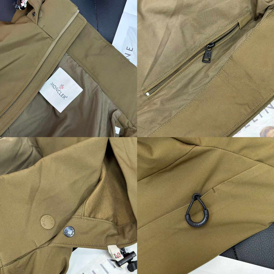 Mon·蒙口连帽风衣外套夹克、代工厂出品。早秋系列。客供面料、具有出色功能性的紧致尼龙面料制成，夹克款型