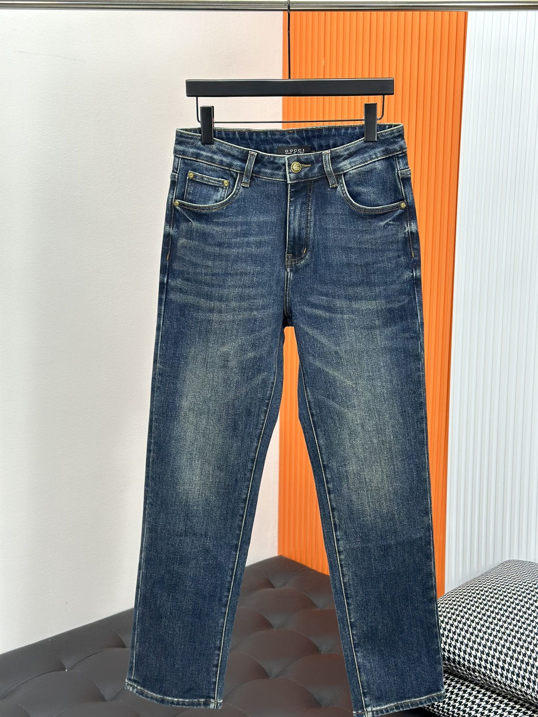 Gucci古奇2025秋冬新品升级款，原单爆款牛仔裤 超级定制款，原版五金，定制面料➕洗水工艺，版型超赞