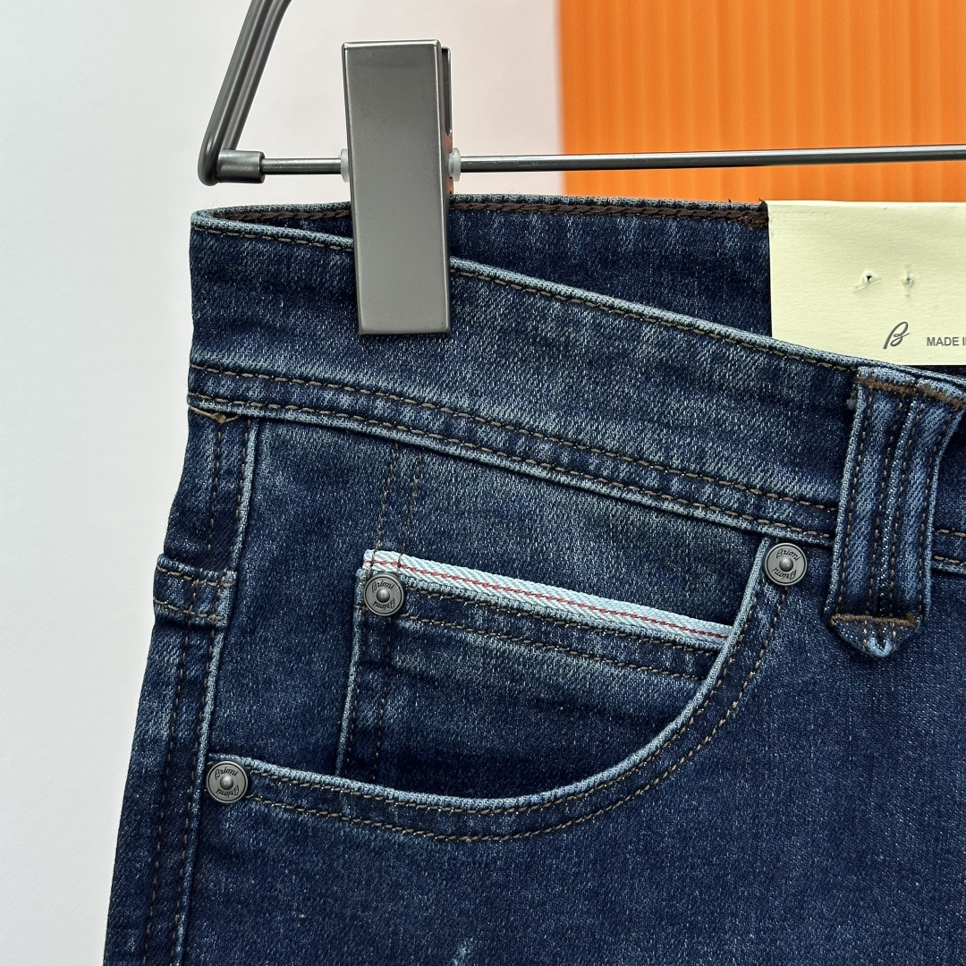 BERLUTI布鲁提💥四季款，独家专供新款修身小直筒牛仔裤👖高端版本！专柜定制面料 透气舒适度高，细节无