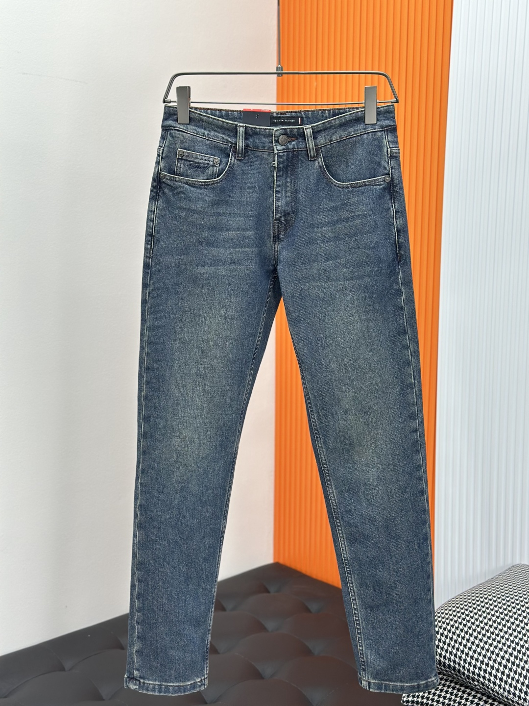 Tommy汤米💥四季款，独家专供新款修身小直筒牛仔裤👖高端版本！专柜定制面料 透气舒适度高，细节无可挑剔