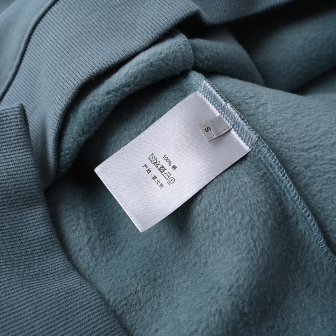 Dior CD Embroidered Applique Hoodie, 420g Cotton Fleece Pullover, S-L, Unisex 8 cmp o 1ifs30viinvpibdsmreku16kq24