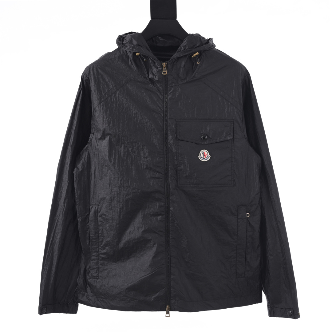 Chaqueta ligera Moncler Montclair MC con bolsillo, cortavientos y con capucha, confeccionada en tejido de nailon ligero…