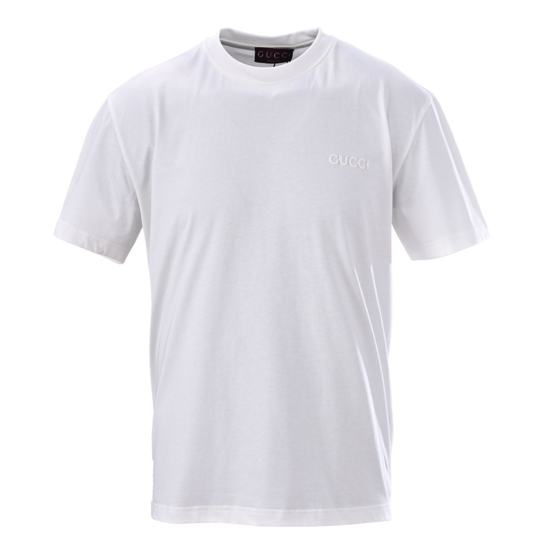 (Versión alta) GUCCI GUC camiseta de manga corta con bordado láser tridimensional, comprada original por 4500 para desa…