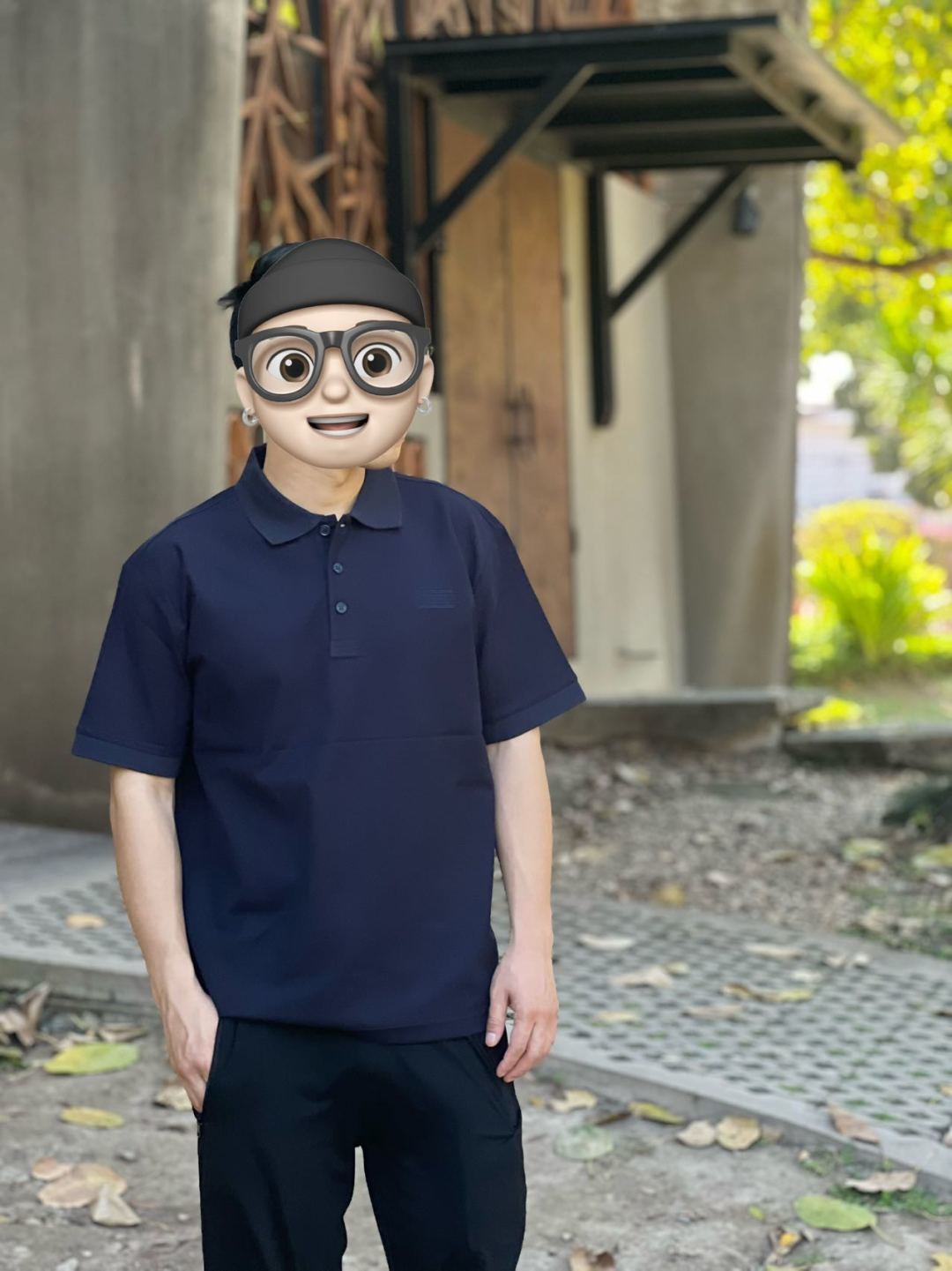 DIOR Polo de manga corta con bordado cuadrado Dior CD azul marino referencia en la parte superior del cuerpo
