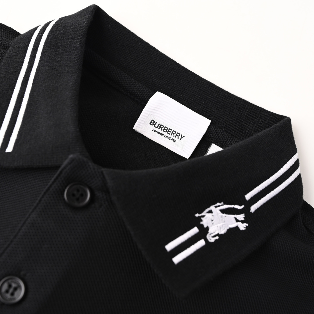 Burberry Burberry巴宝莉BBR 领子战马短袖Polo衫