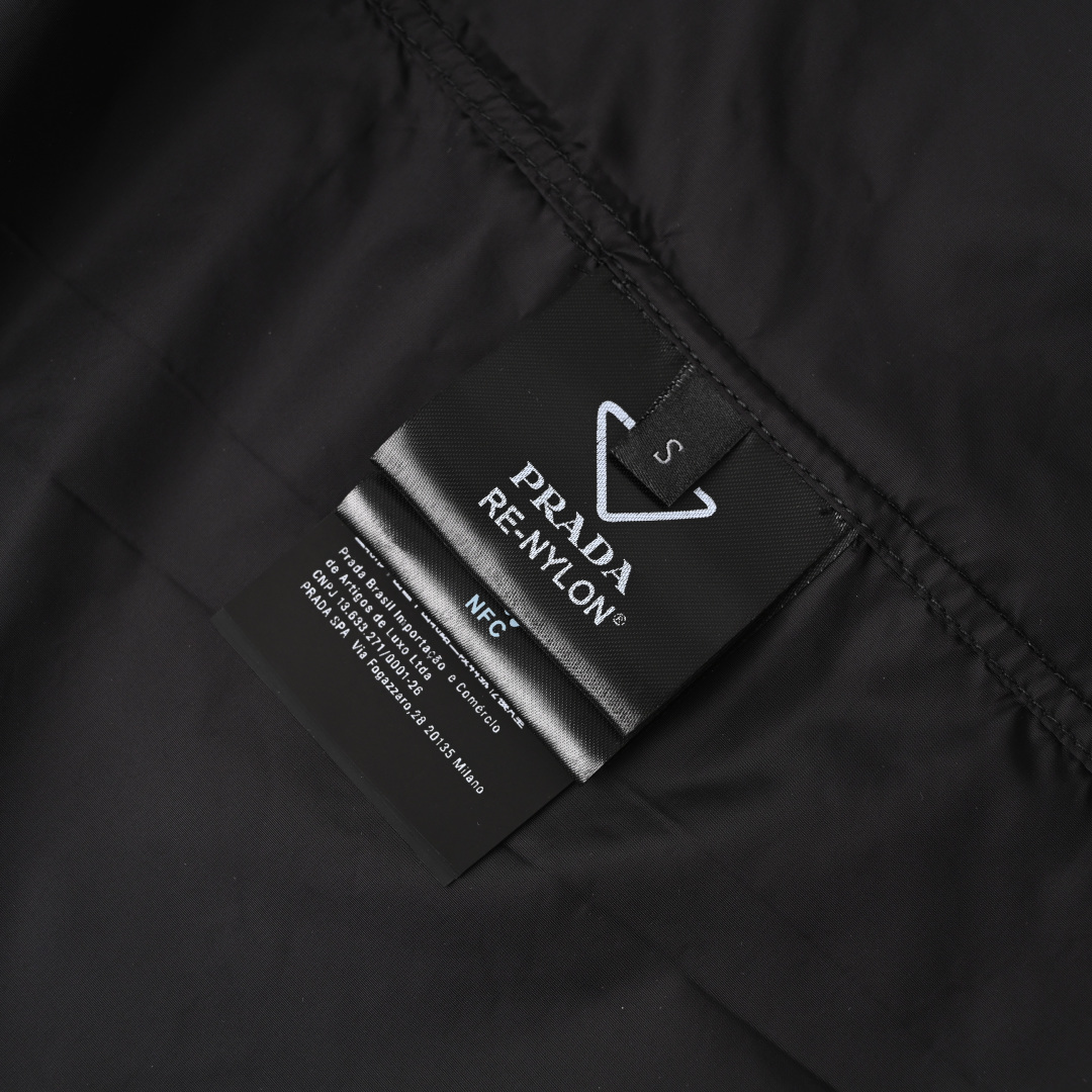 Prada PRADA普拉达PRD 极简双口袋短袖衬衫