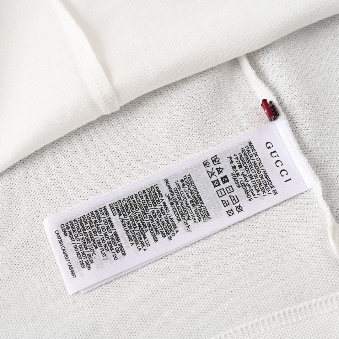 Gucci GUCCI古驰GUC 刺绣口袋短袖POLO衫