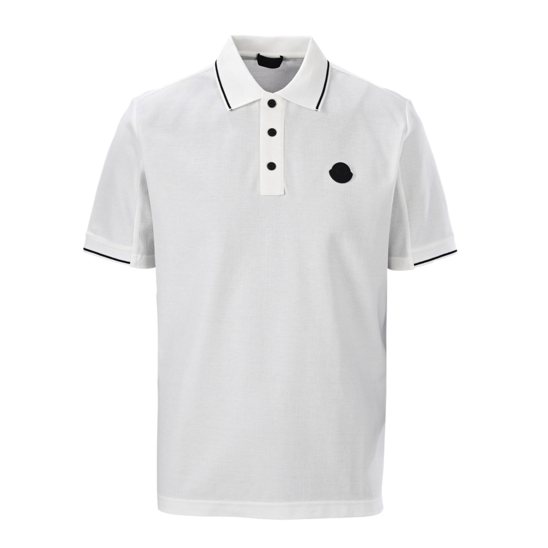 (Versión alta) MONCLER Montclair MC Polo de manga corta con logo pequeño, comprado originalmente por 5100, confeccionad…