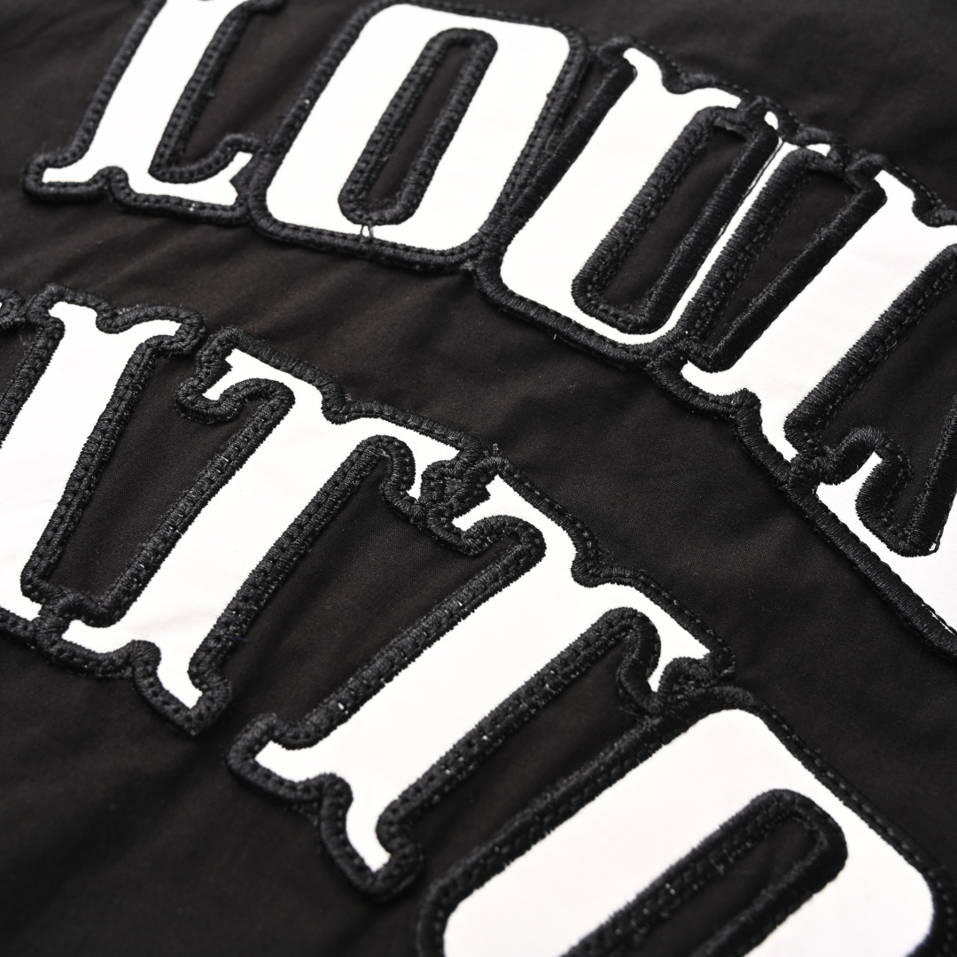 Louis Vuitton LOUIS VUITTON LV 骰子字母刺绣短袖衬衫