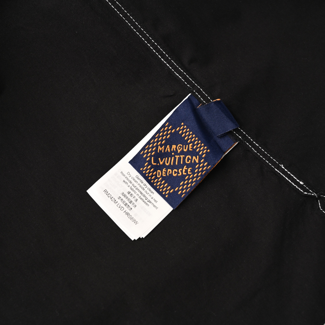 Louis Vuitton LOUIS VUITTON LV 骰子字母刺绣短袖衬衫
