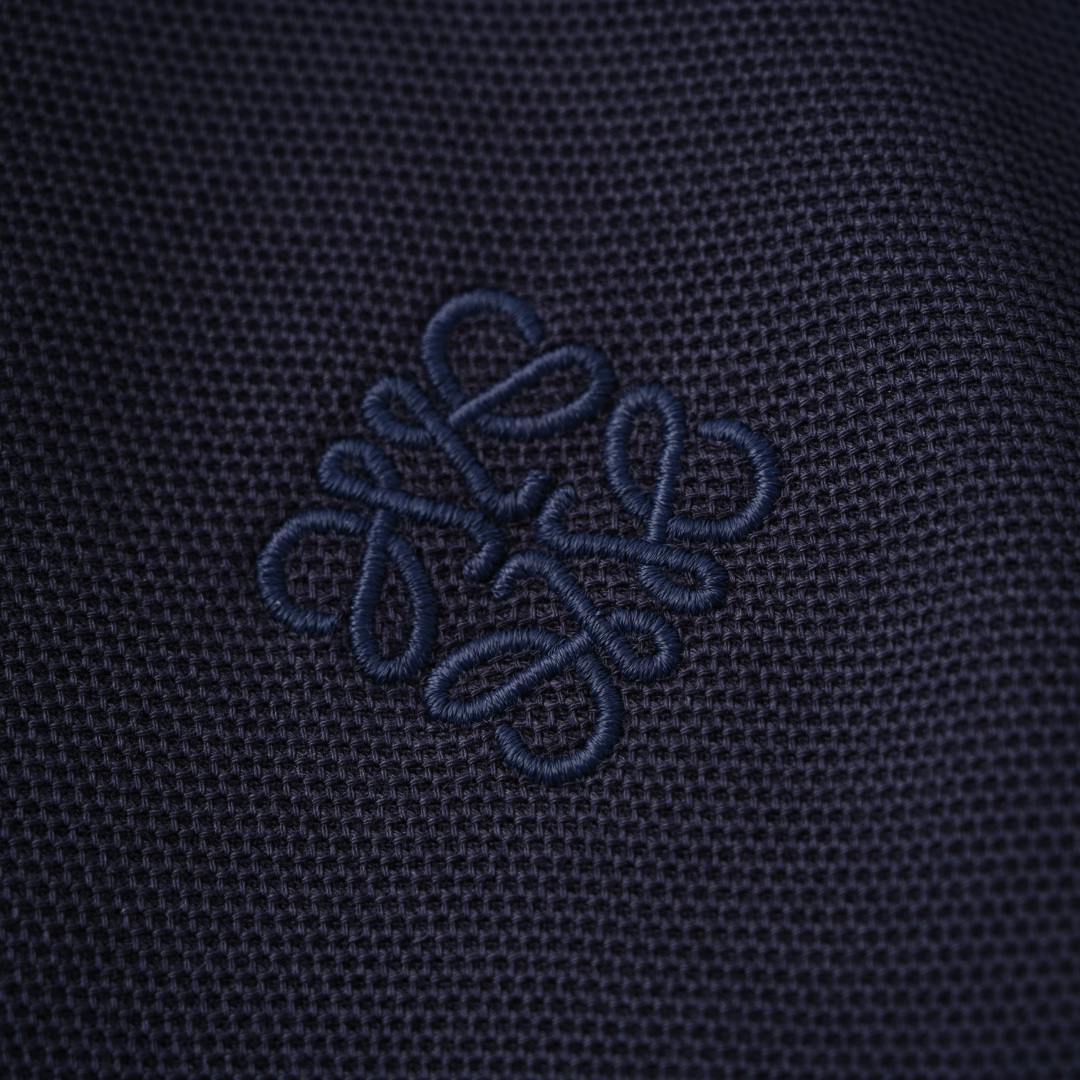 Loewe LOEWE罗意威 粗针绣花门禁绣短袖POLO衫