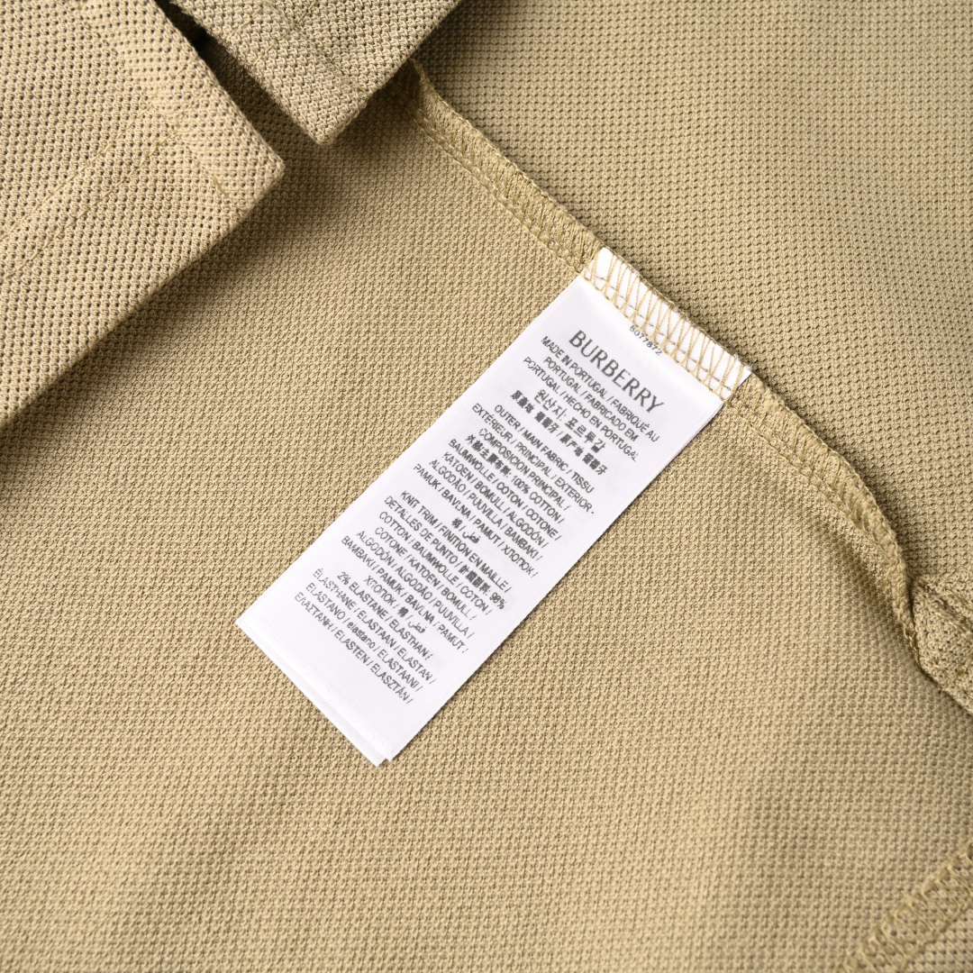Burberry BURBERRY巴宝莉BBR 格纹拼接短袖POLO衫