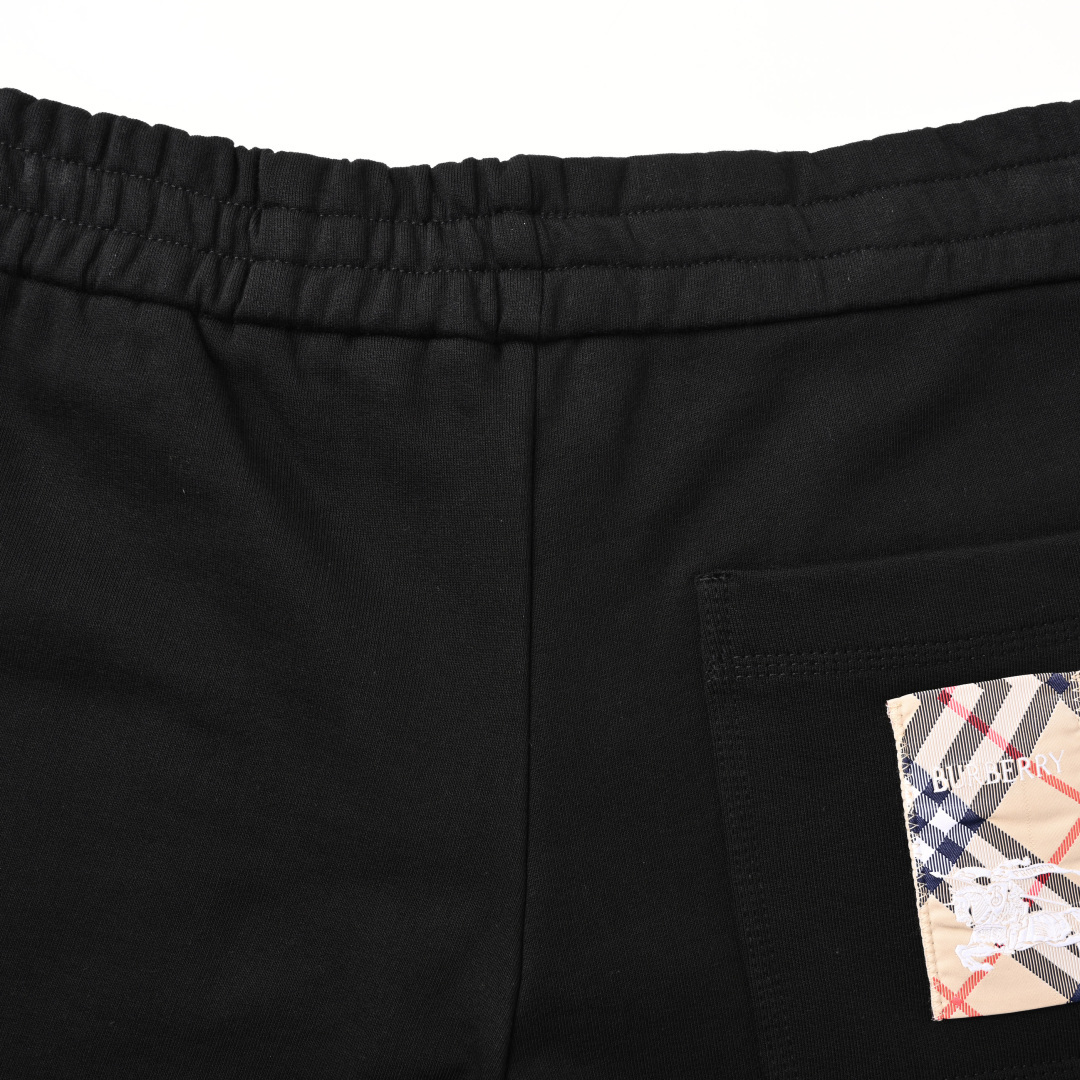 Burberry BURBERRY巴宝莉BBR 格纹棉后口袋贴花短裤