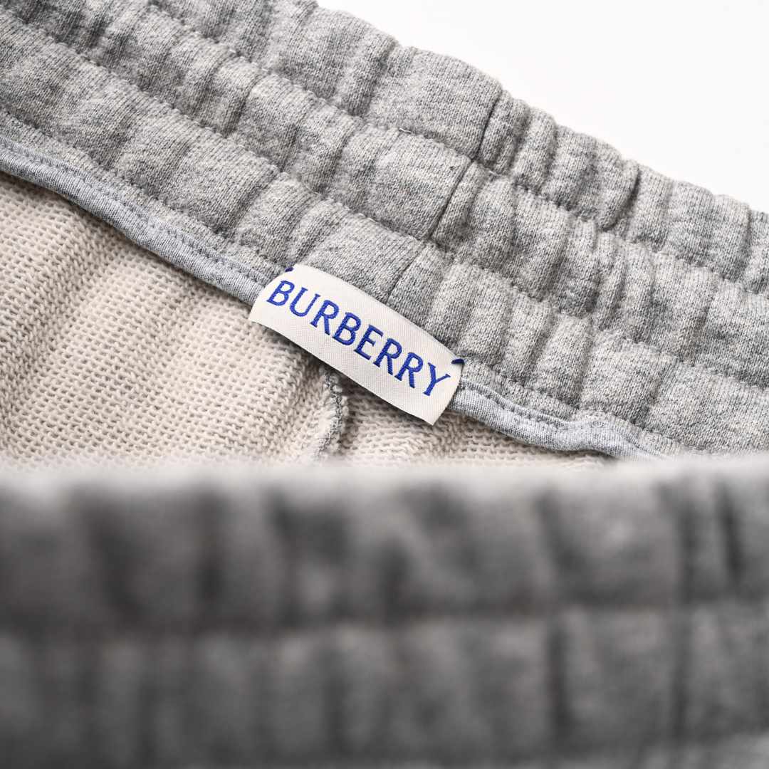 Burberry BURBERRY巴宝莉BBR 格纹棉后口袋贴花短裤