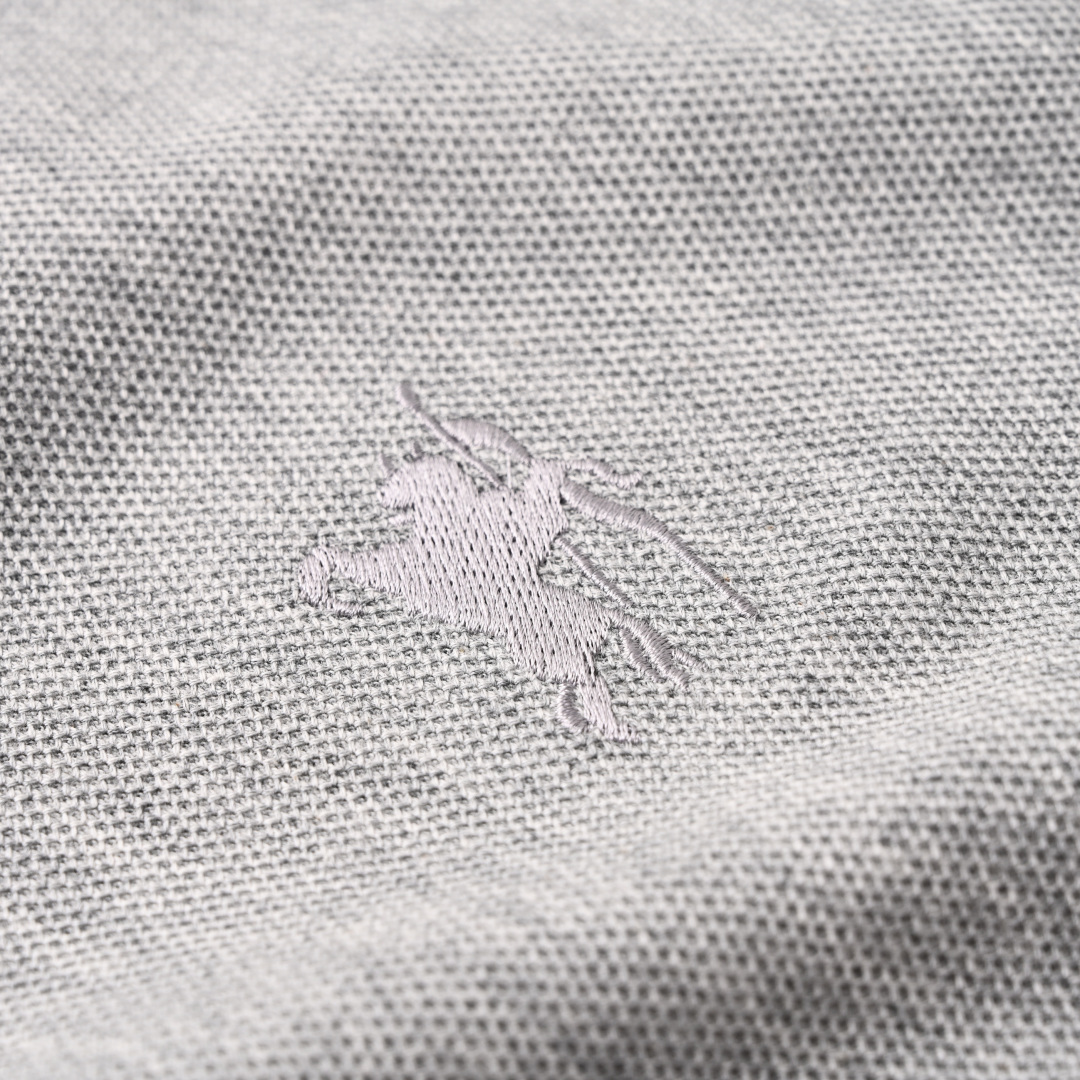 Burberry BURBERRY巴宝莉BBR 战马刺绣格纹肩短袖POLO衫