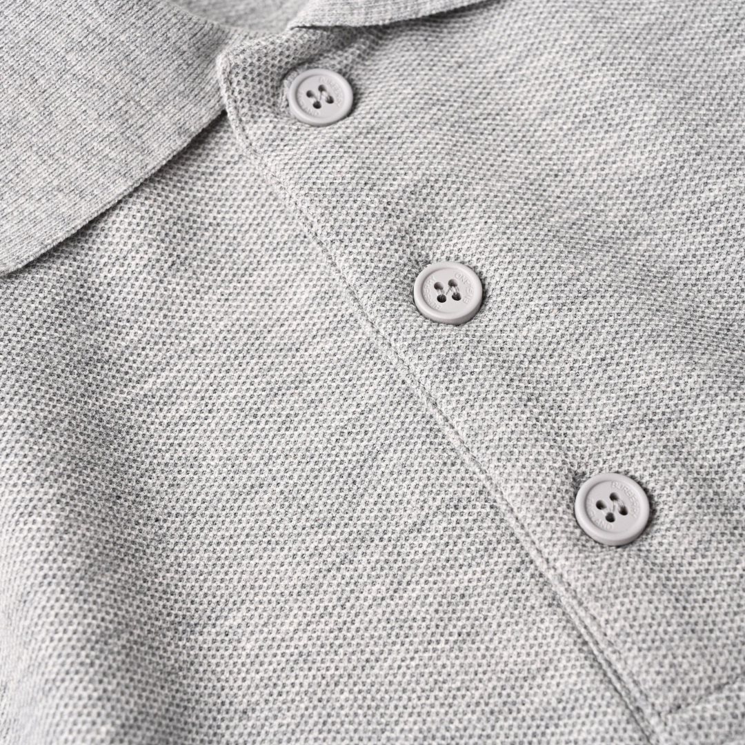 Burberry BURBERRY巴宝莉BBR 战马刺绣格纹肩短袖POLO衫