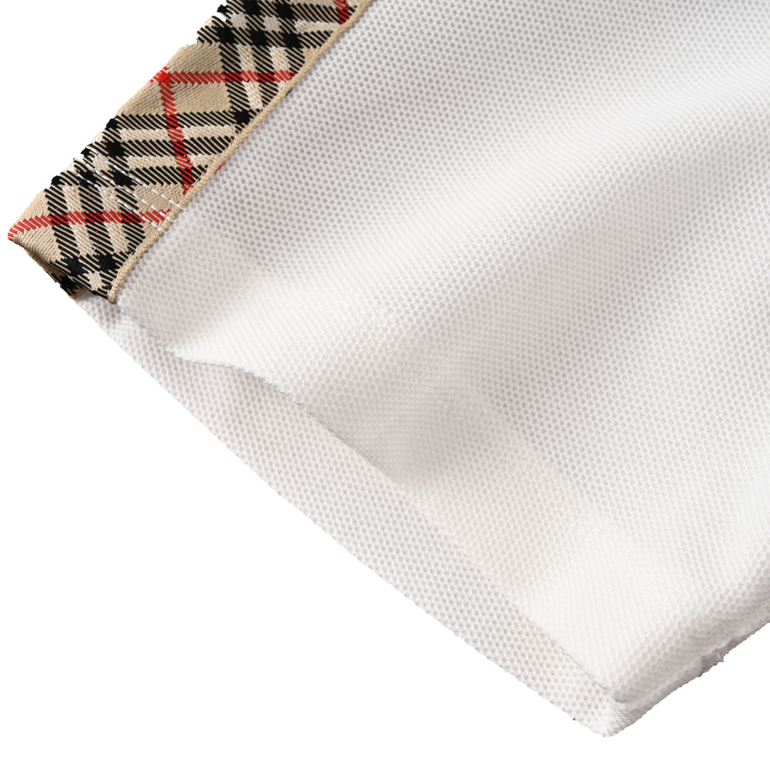 Burberry BURBERRY巴宝莉BBR 战马刺绣格纹肩短袖POLO衫