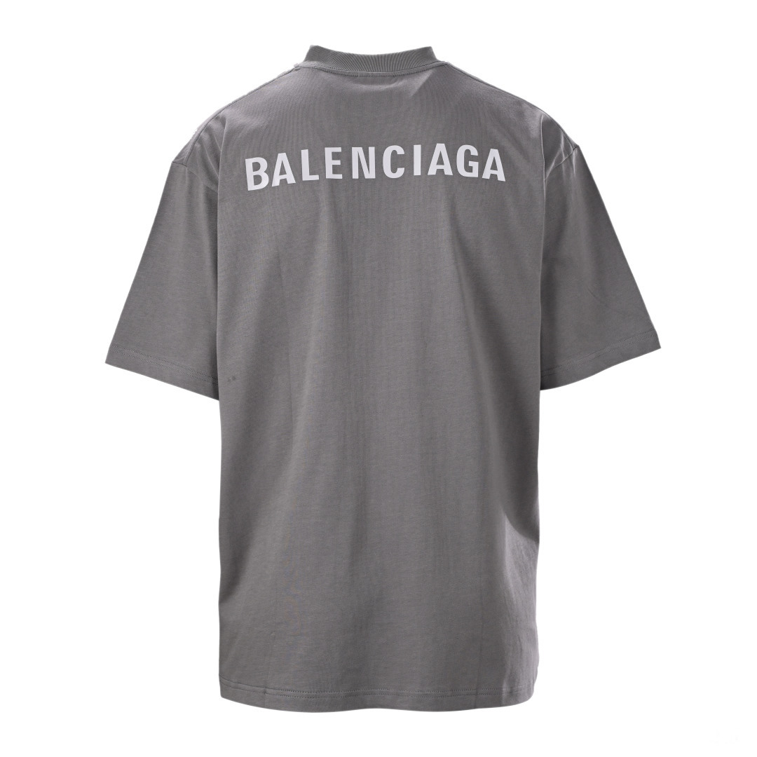 Balenciaga BALENCIAGA巴黎世家BLCG 标识反光短袖T恤