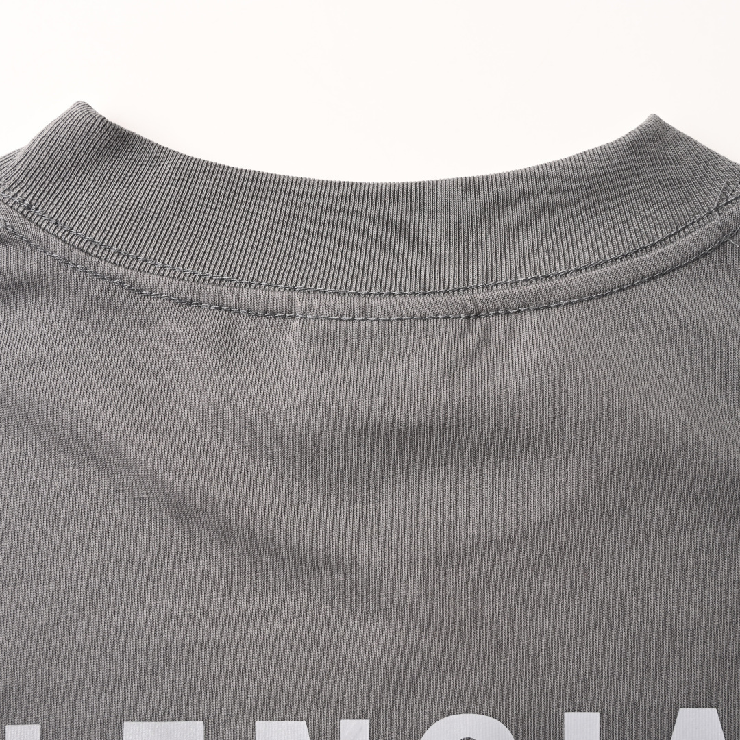 Balenciaga BALENCIAGA巴黎世家BLCG 标识反光短袖T恤