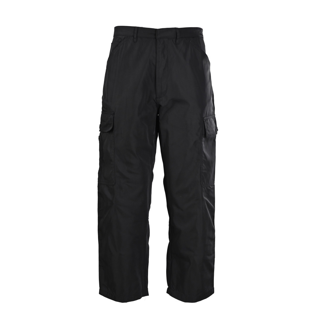 @240 (Versión superior) Pantalón PRADA PRD con bolsillo con etiqueta metálica, comprado por 11700 auténtico, tejido de …