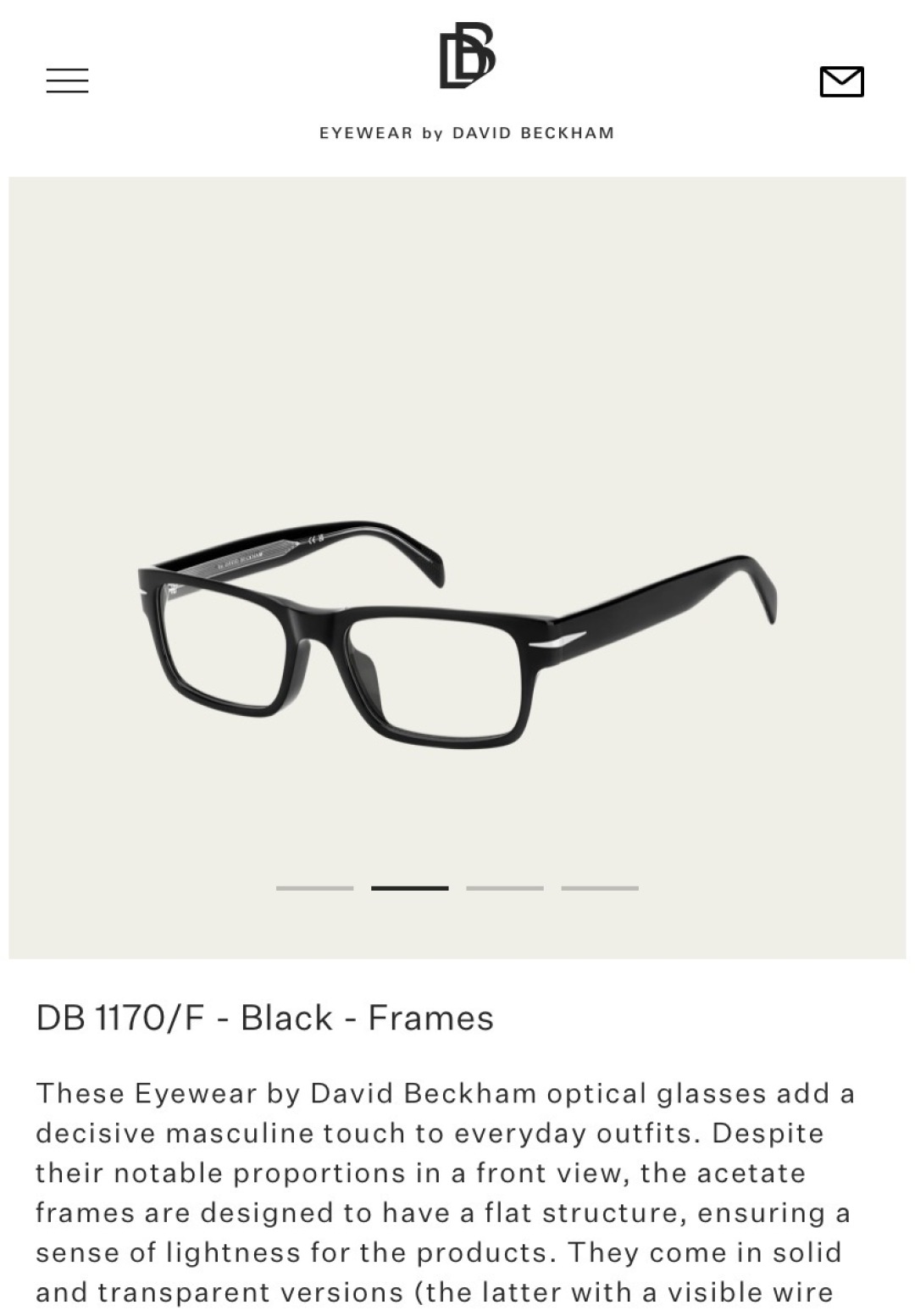  David Beckham
Model：DB1170/F

