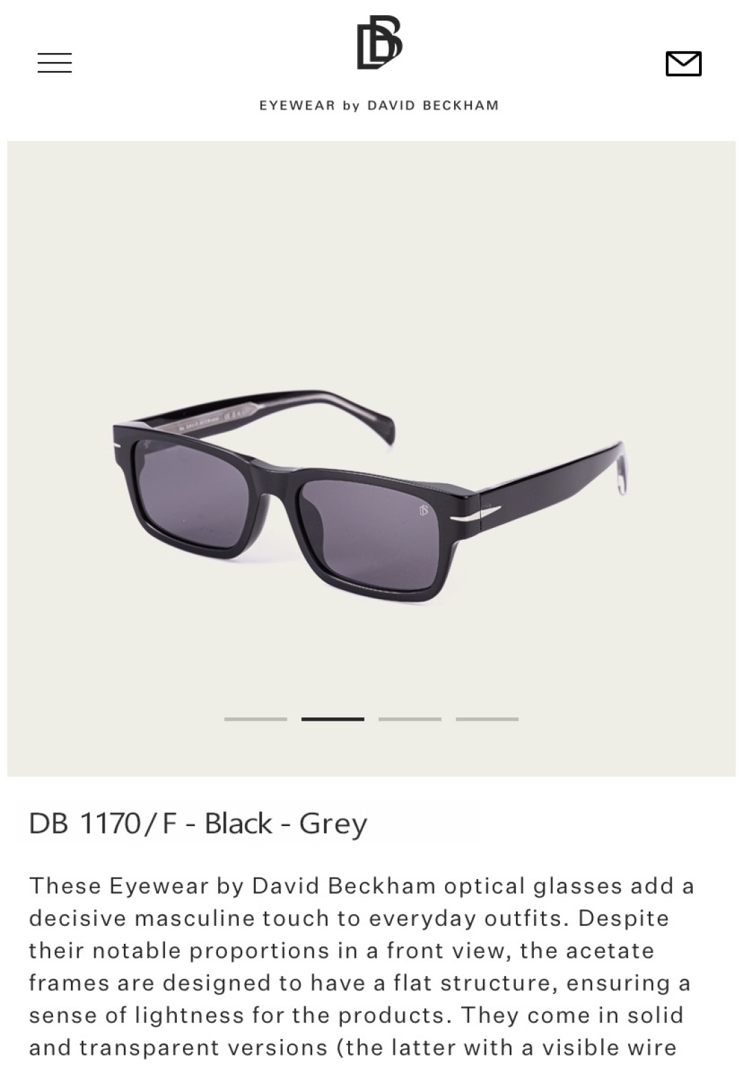  David Beckham
Model：DB1170/F


