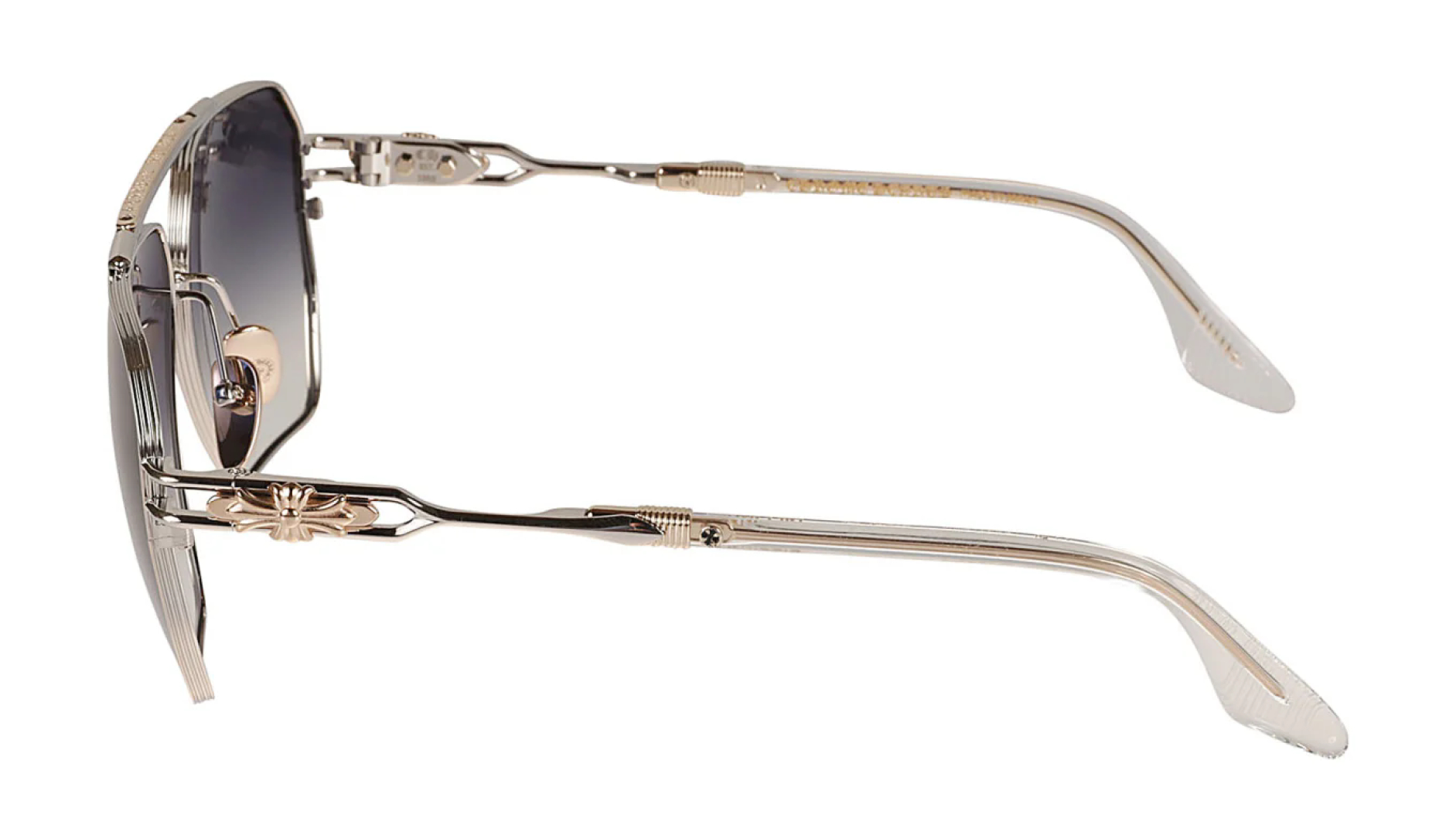 Chrome Hearts Ripping Aviator Sunglasses Gold Frame Grey Lens 60-12-148 7 cmp i1745670069050 5590 0 6