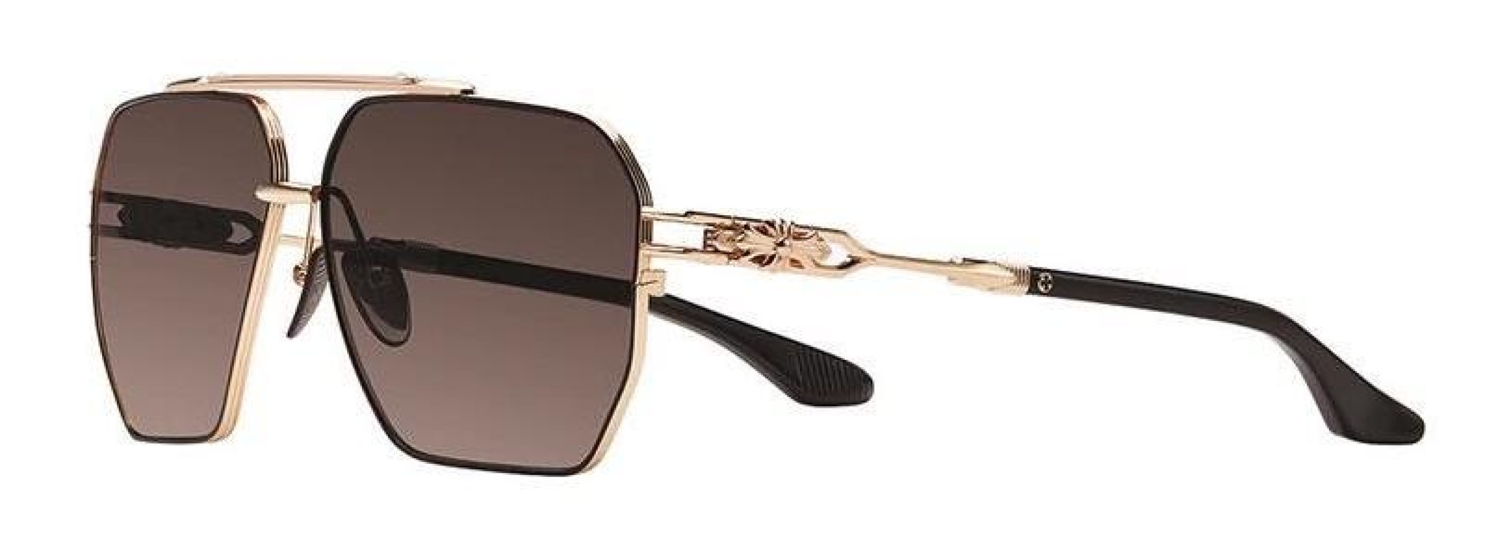 Chrome Hearts Ripping Aviator Sunglasses Gold Frame Grey Lens 60-12-148 6 cmp i1745670070040 6505 0 5