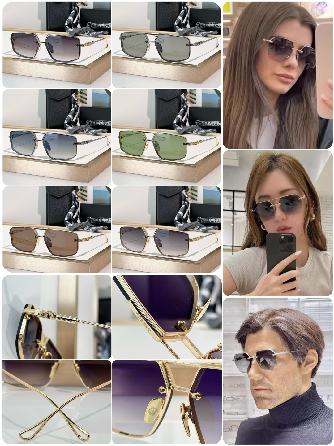 Chrome Hearts Loverod Sunglasses - Luxury Designer Shades with UV Protection