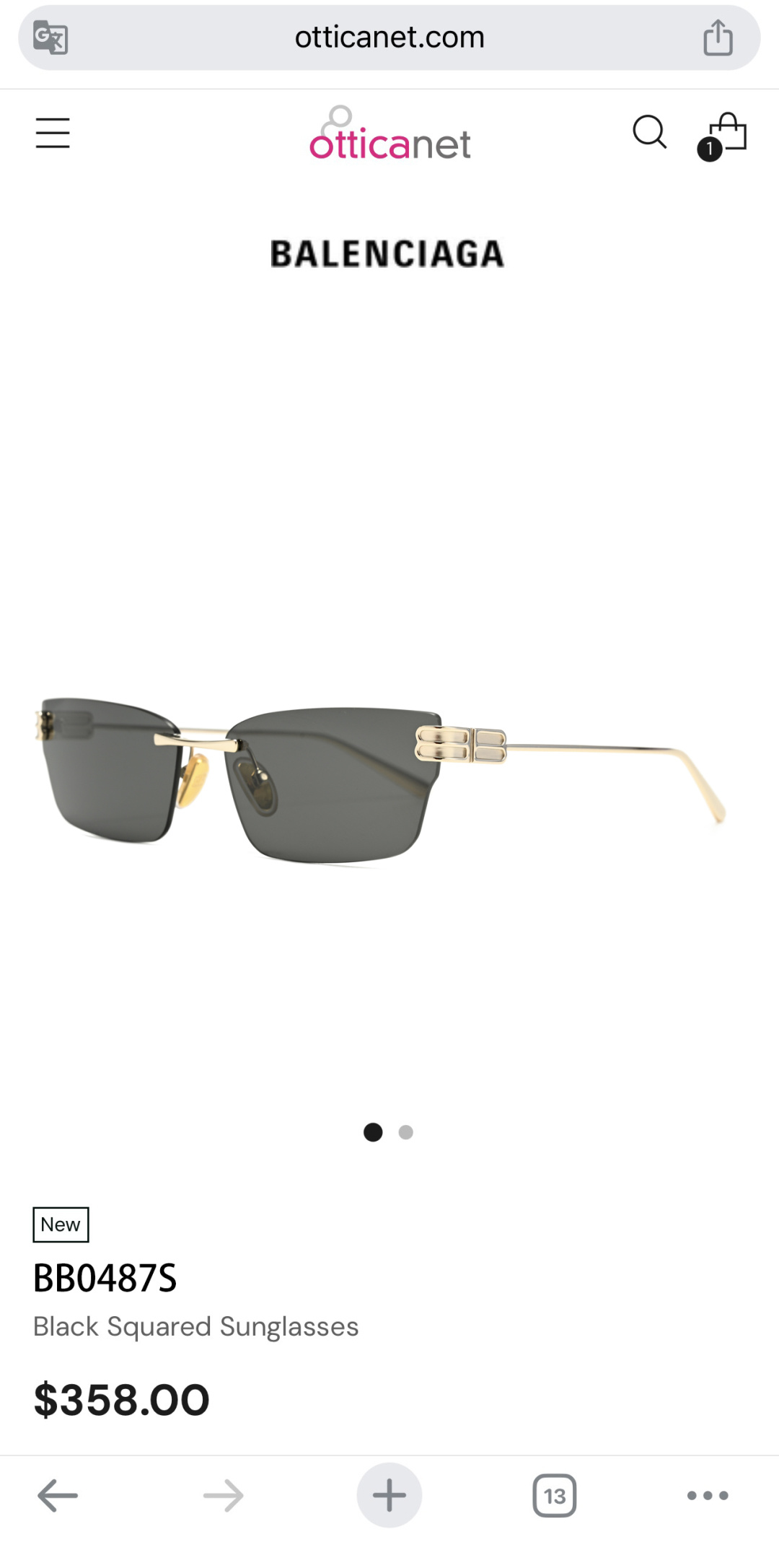 BALENCIAGAMod：BB0487SSize：63口15-145