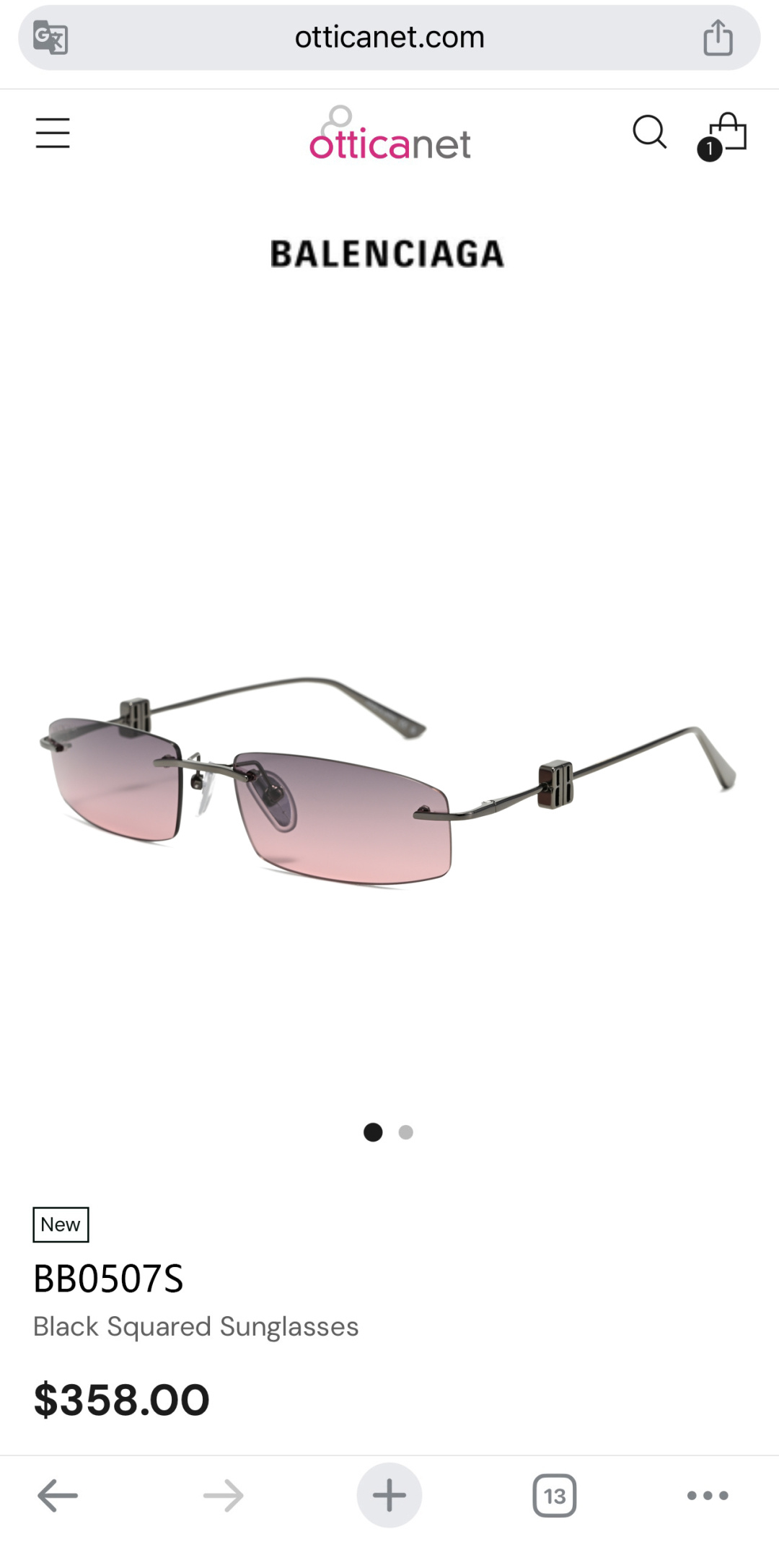 BALENCIAGAMod：BB 0507SSize：57口18-145