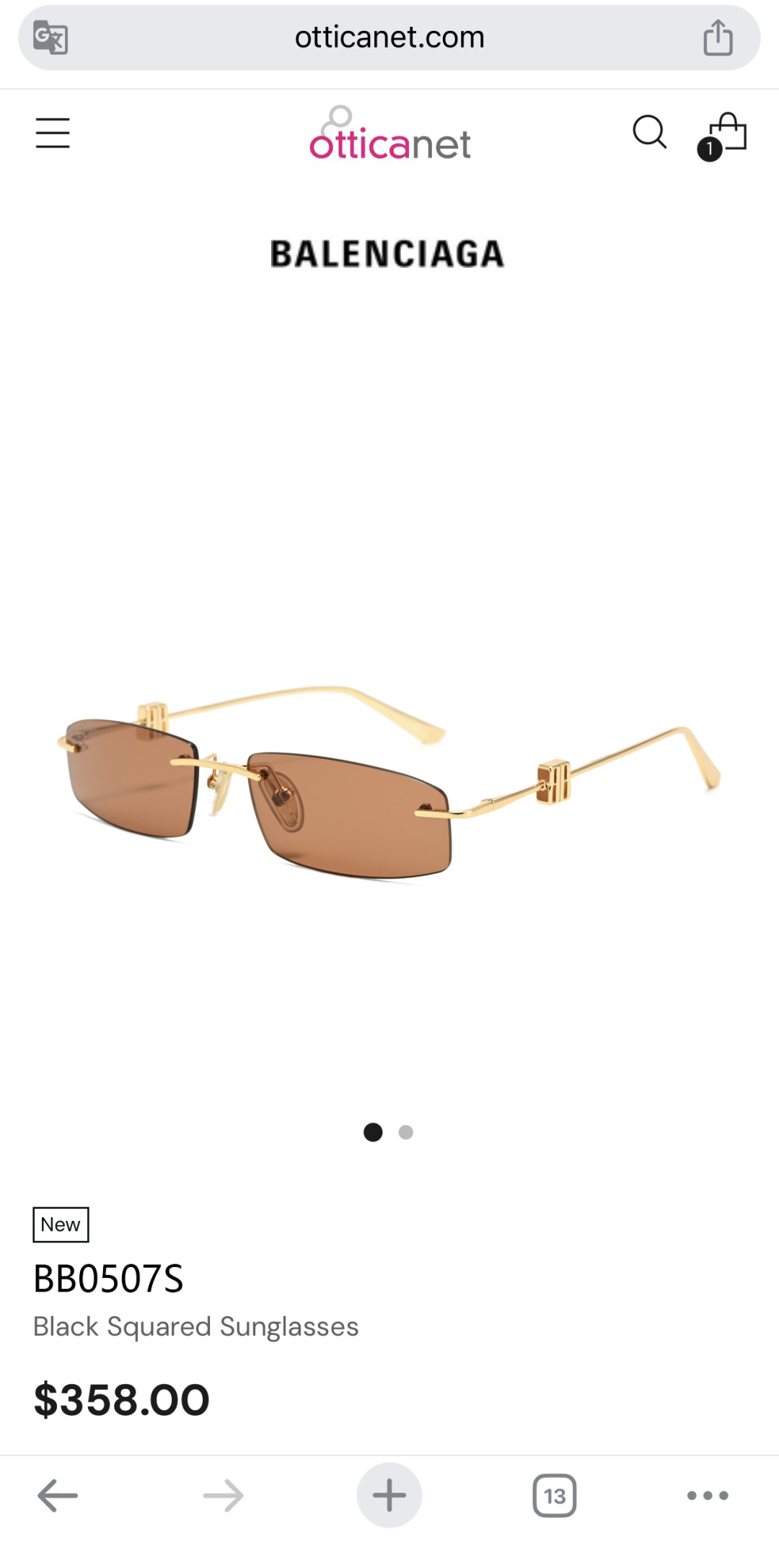 BALENCIAGAMod：BB 0507SSize：57口18-145