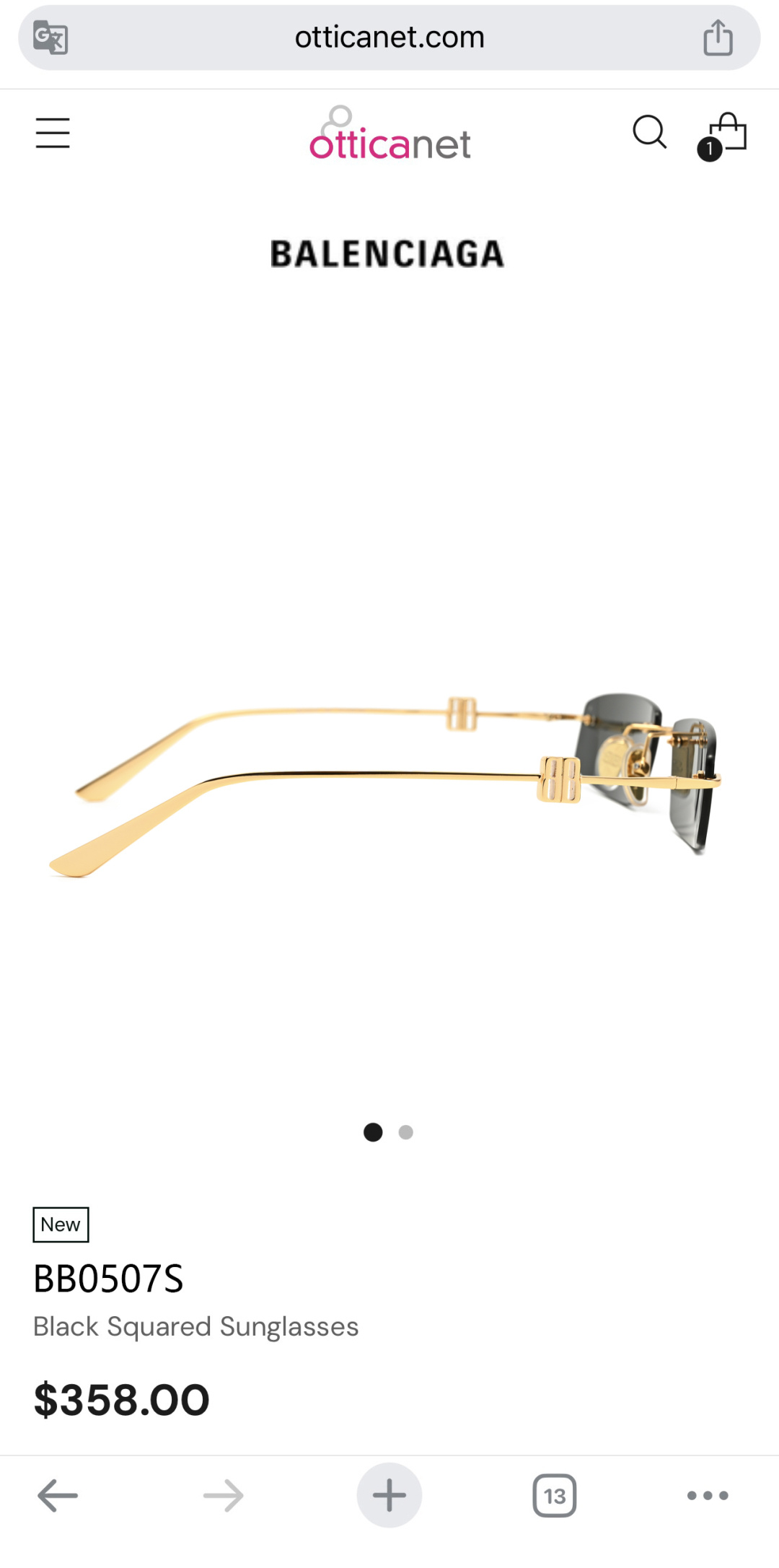 BALENCIAGAMod：BB 0507SSize：57口18-145