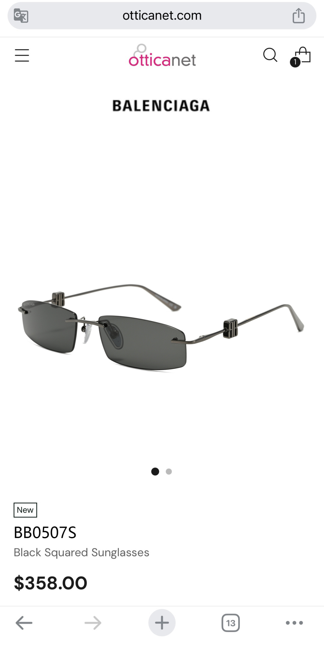 BALENCIAGAMod：BB 0507SSize：57口18-145