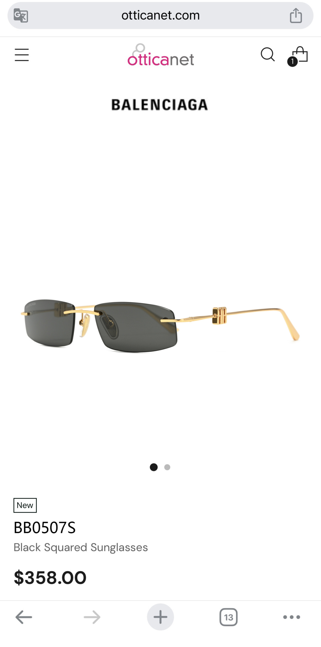 BALENCIAGAMod：BB 0507SSize：57口18-145