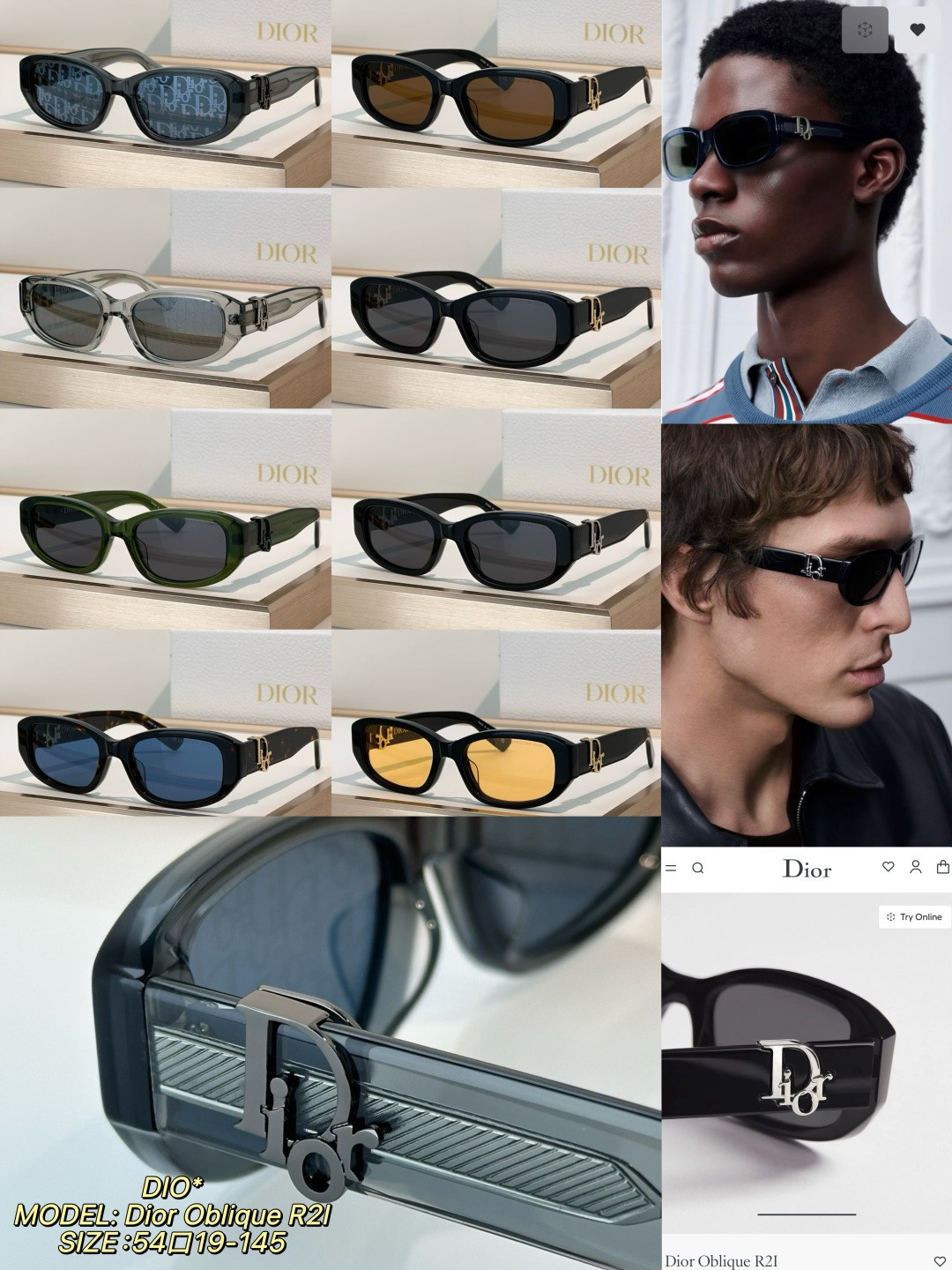 Designer Sunglasses Oblique