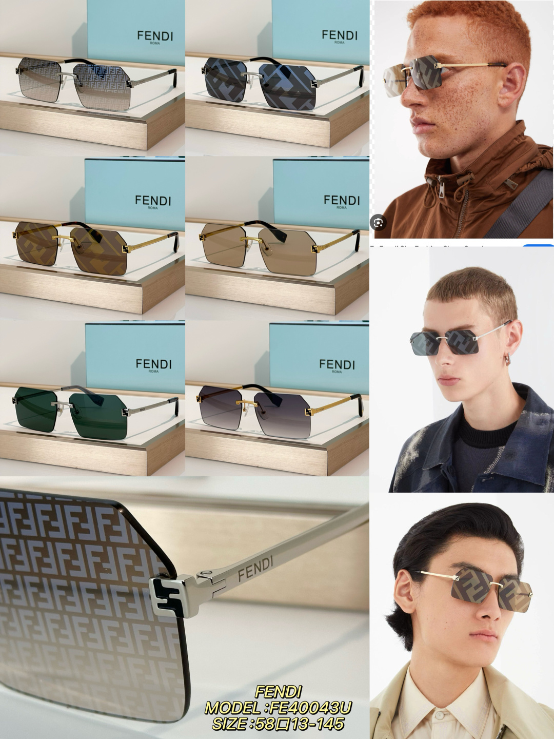 Designer Sunglasses FE40043U