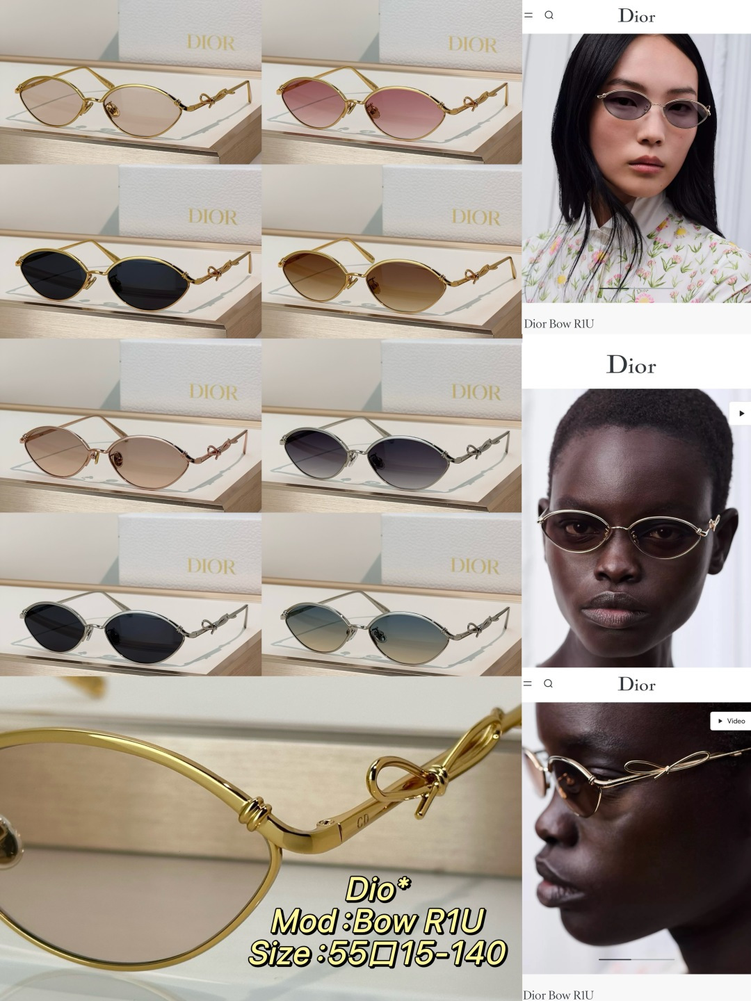 Designer Sunglasses Bow
