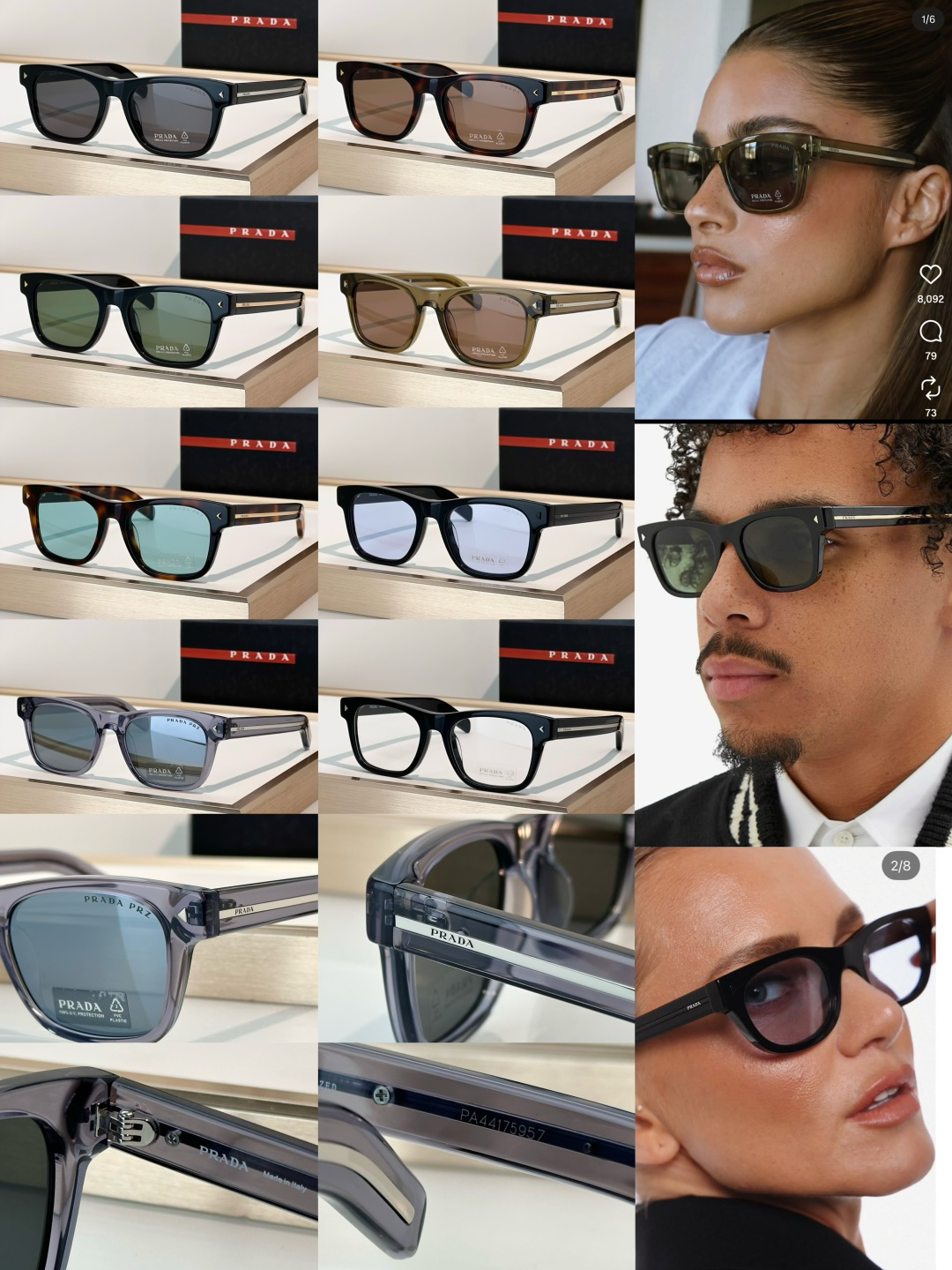 Prada Sunglasses SPRA17SF