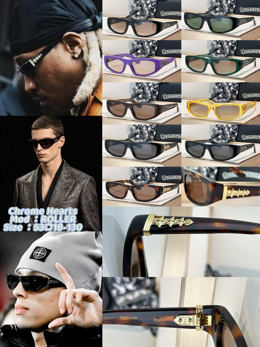 Chrome Hearts Sunglasses ROLLER